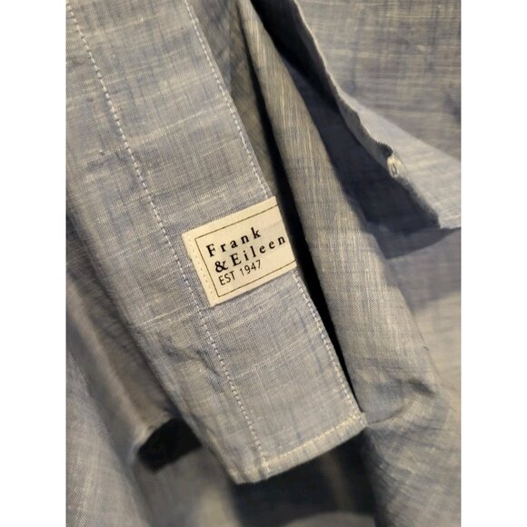 New Frank And Eileen The Don Blue Lightweight Long Sleeve Button Up Shirt XL - Picture 8 of 10